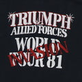 1981 Triumph Allied Forces World Tour Shirt