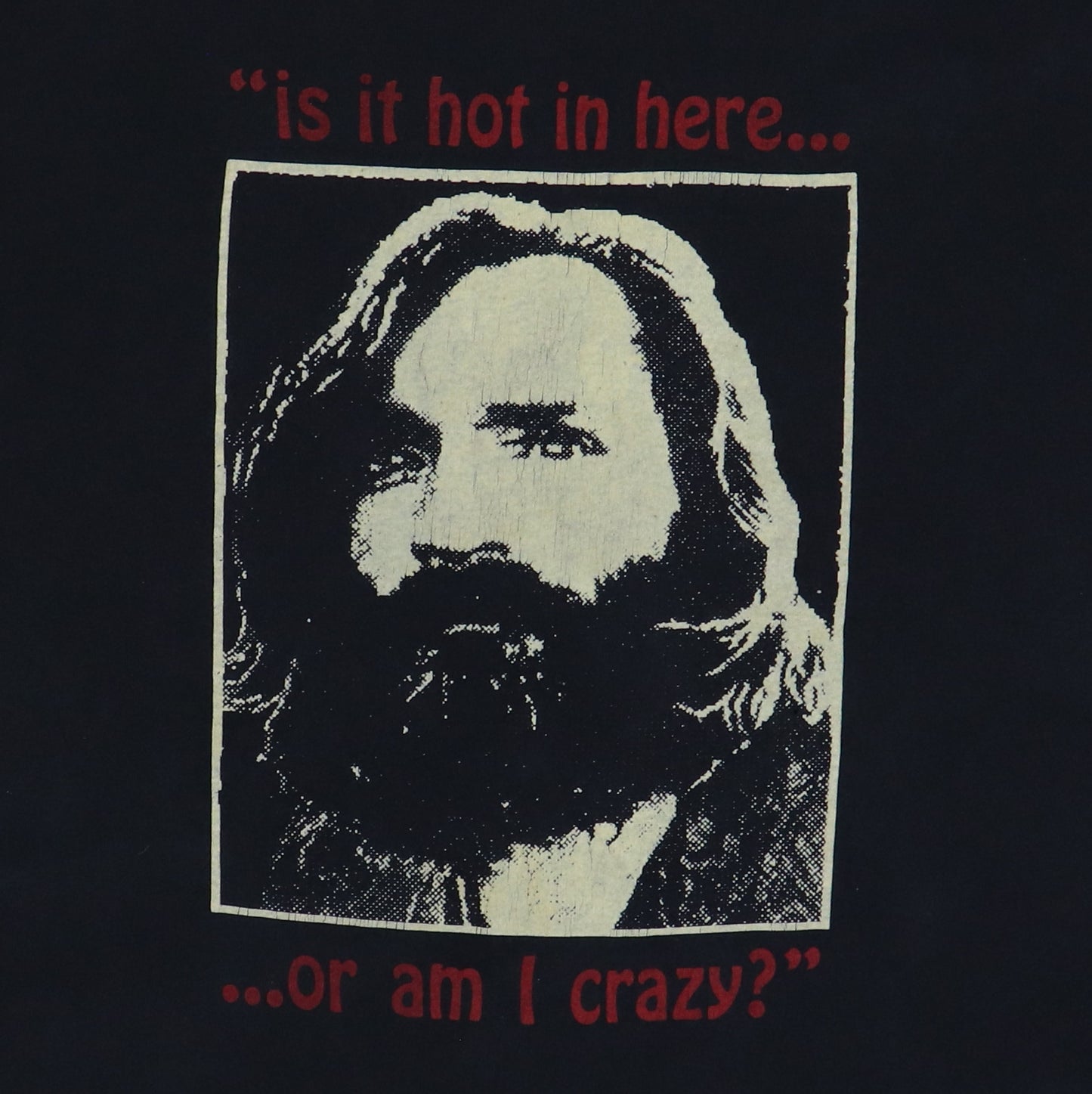 1990s Charles Manson Is It Hot In Here Shirt