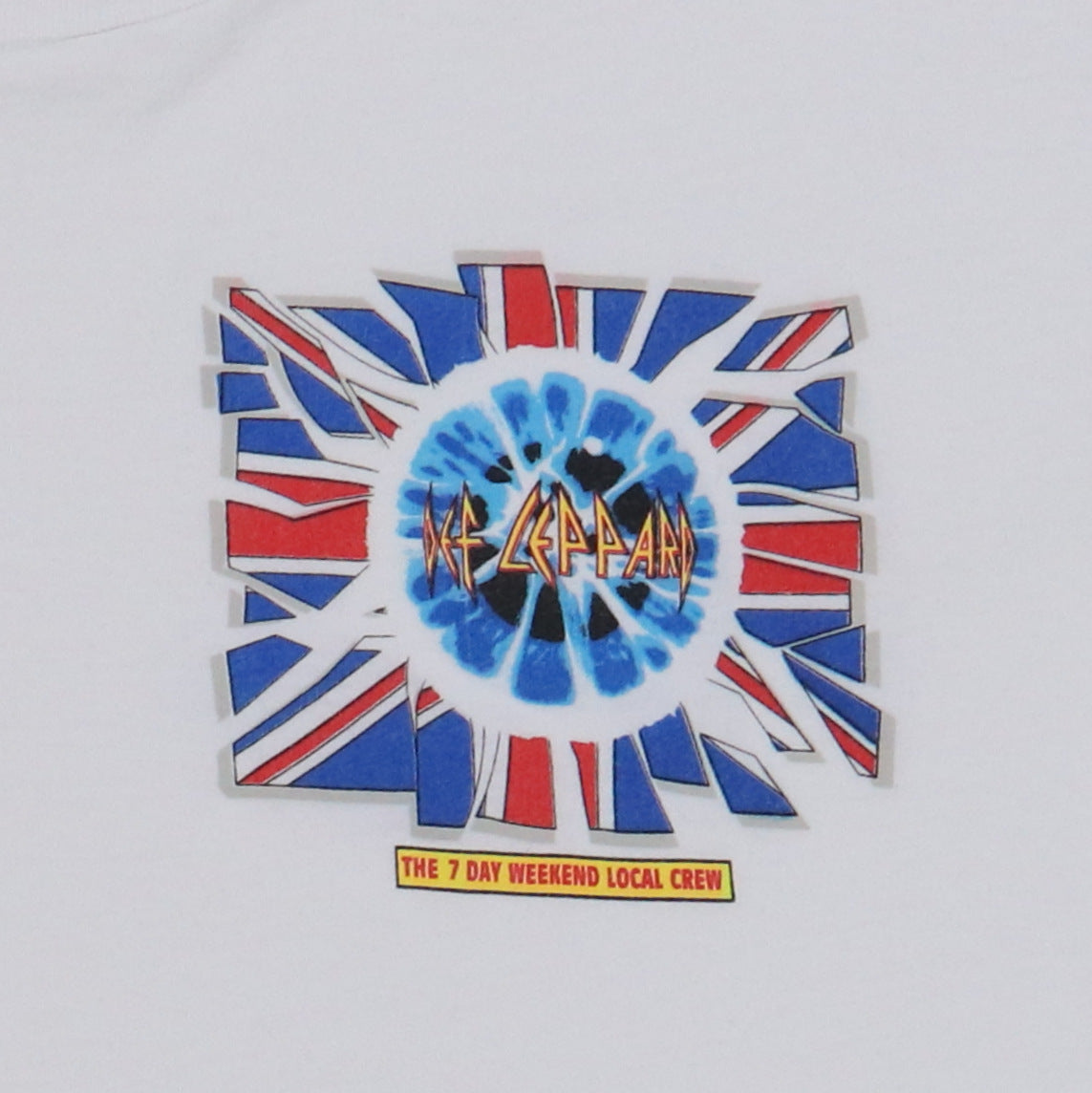 1992 Def Leppard 7 Day Weekend Crew Tour Shirt