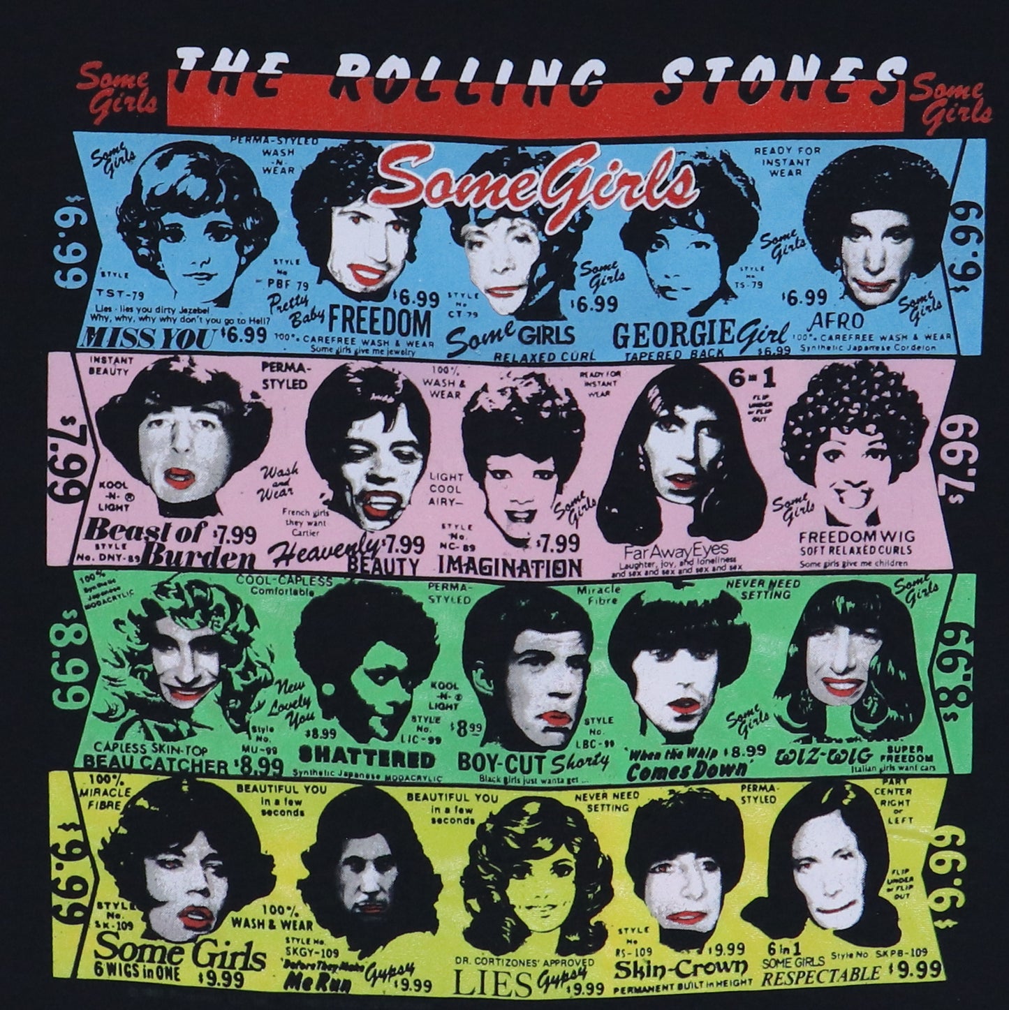 1989 Rolling Stones Some Girls Tour Shirt