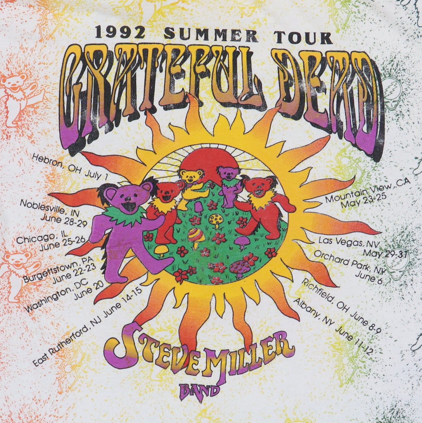 Vintage Grateful Dead Air Jerry 1992 Summer Tour