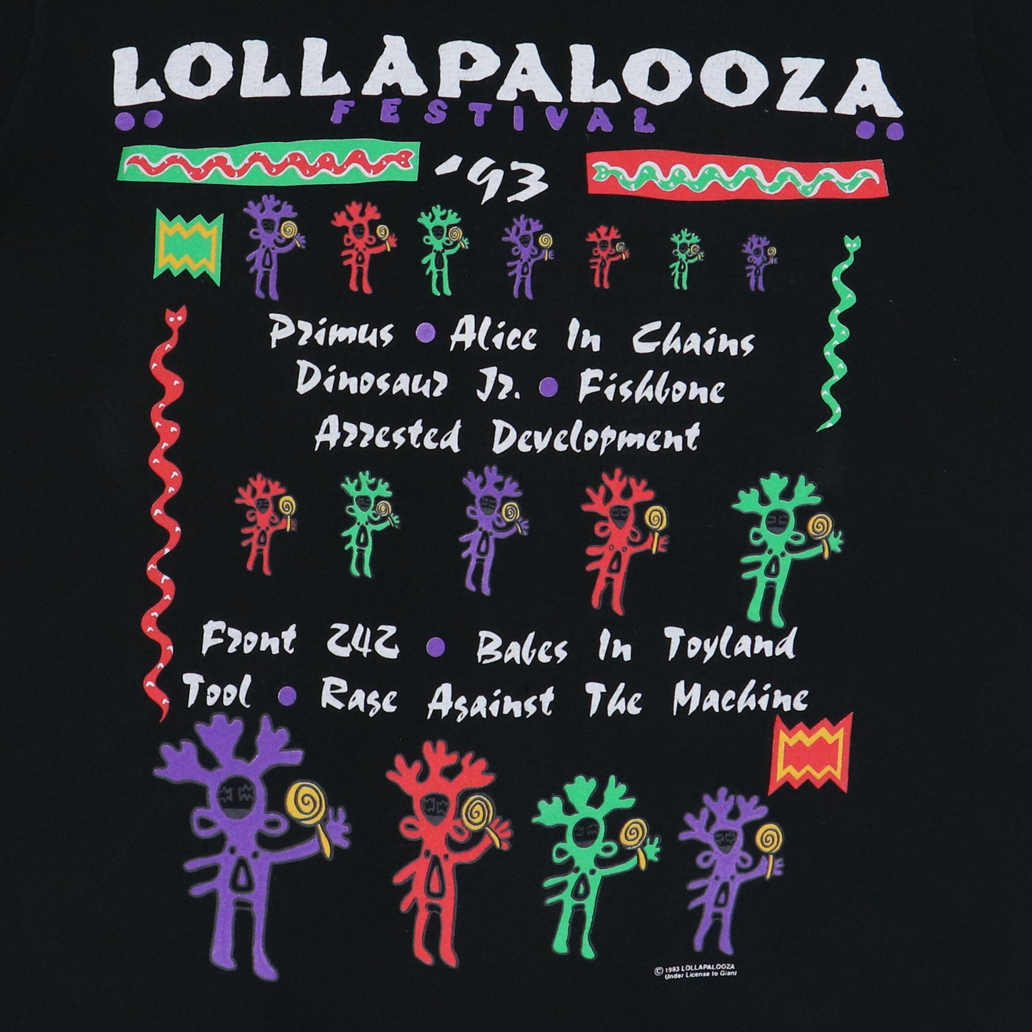 1993 Lollapalooza Festival Tour Shirt