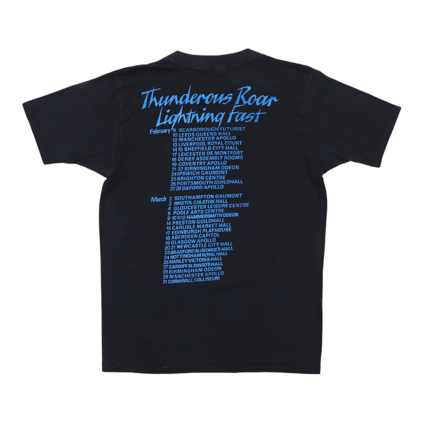 1983 Thin Lizzy Thunder and Lightning Tour Shirt