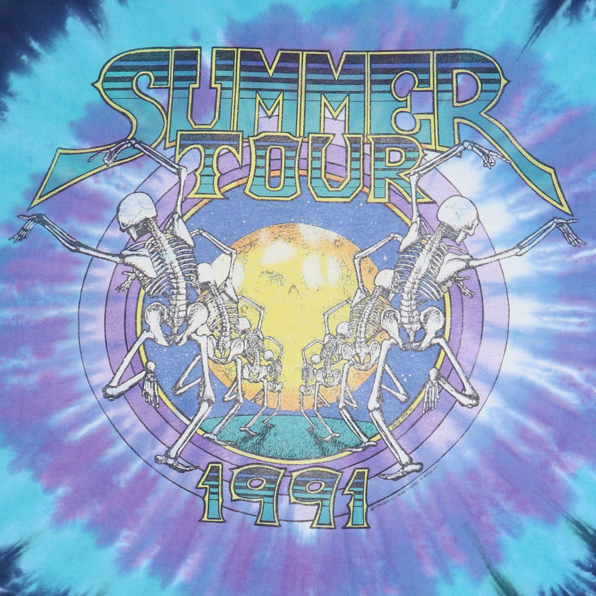 1991 Grateful Dead Summer Tour Tie Dye Shirt