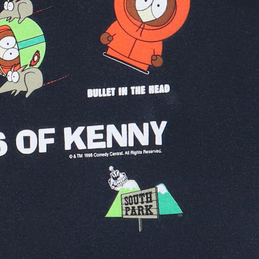 1998 The Many Deaths Of Kenny South Park Shirt