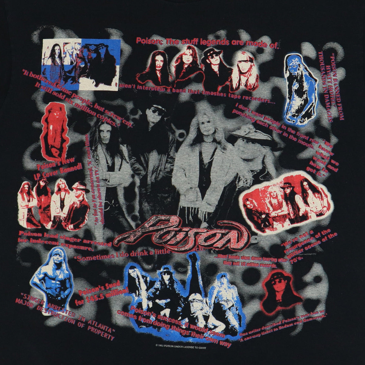 1993 Poison Native Tongue World Tour Shirt