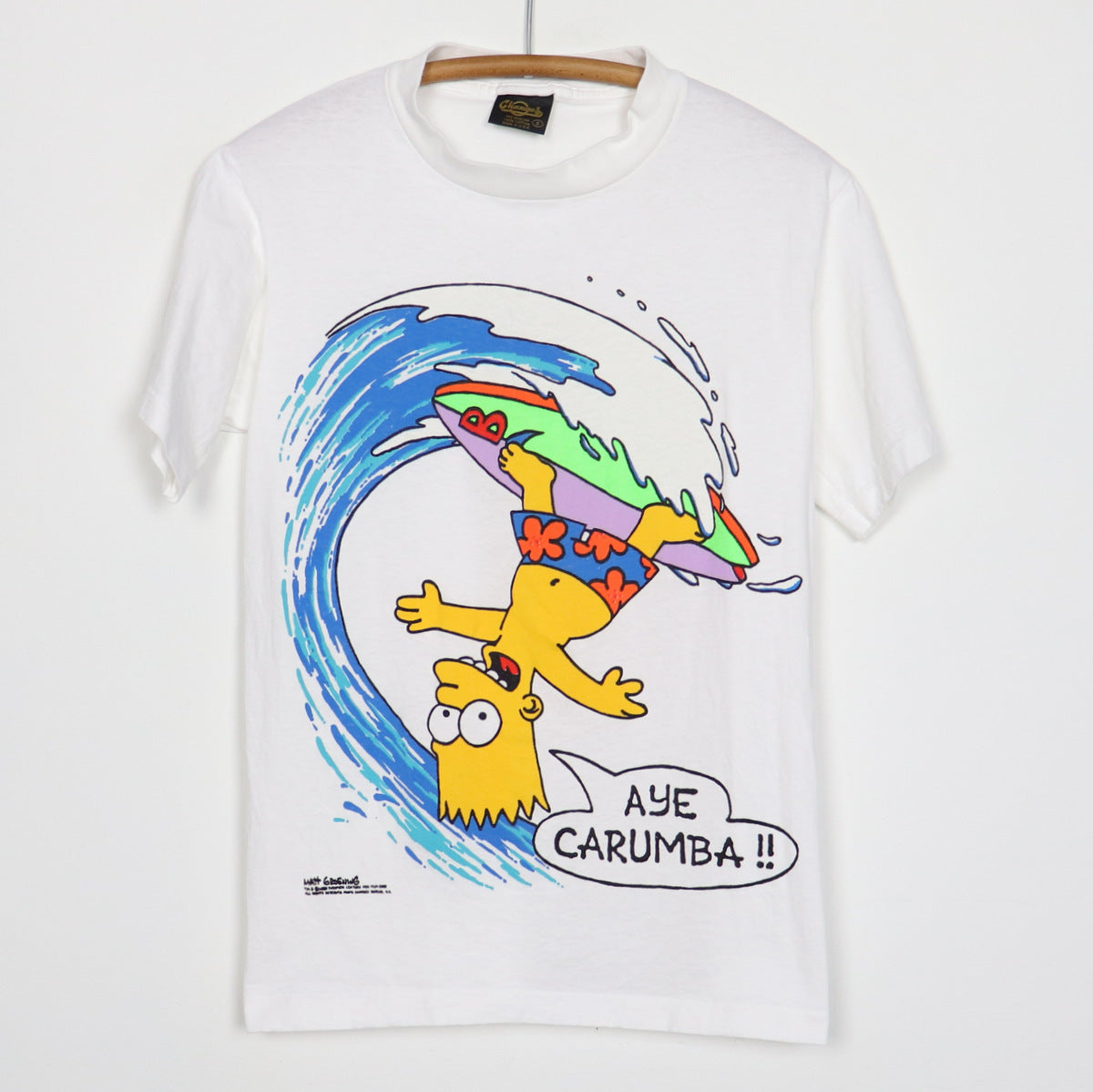 1989 The Simpsons Bart Simpson Aye Carumba Shirt