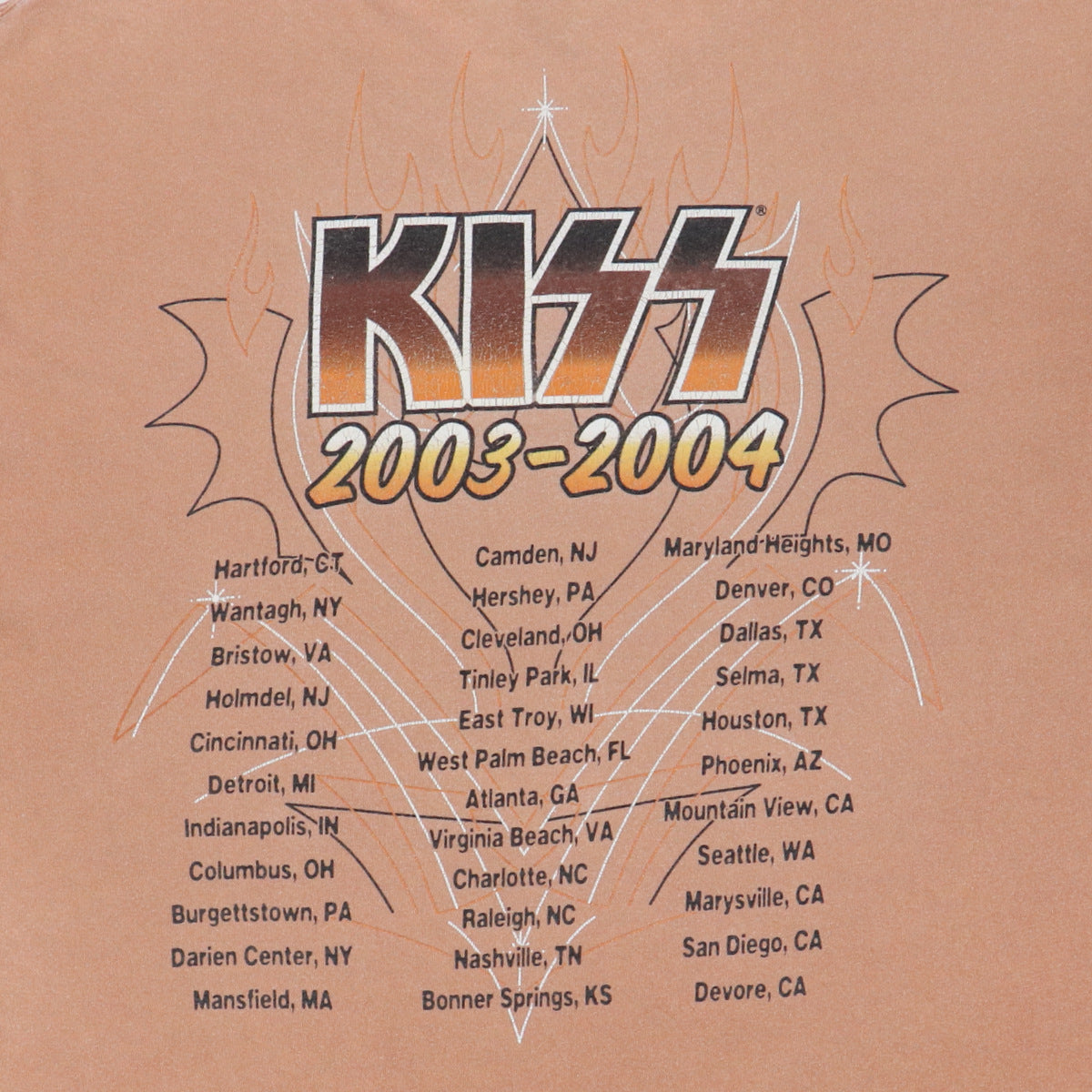 2003 Kiss Kustom Shop Tour Shirt