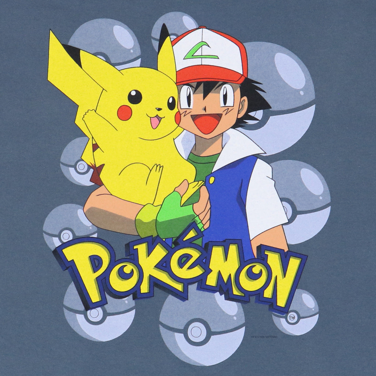 1999 Pokemon Ash & Pikachu Shirt