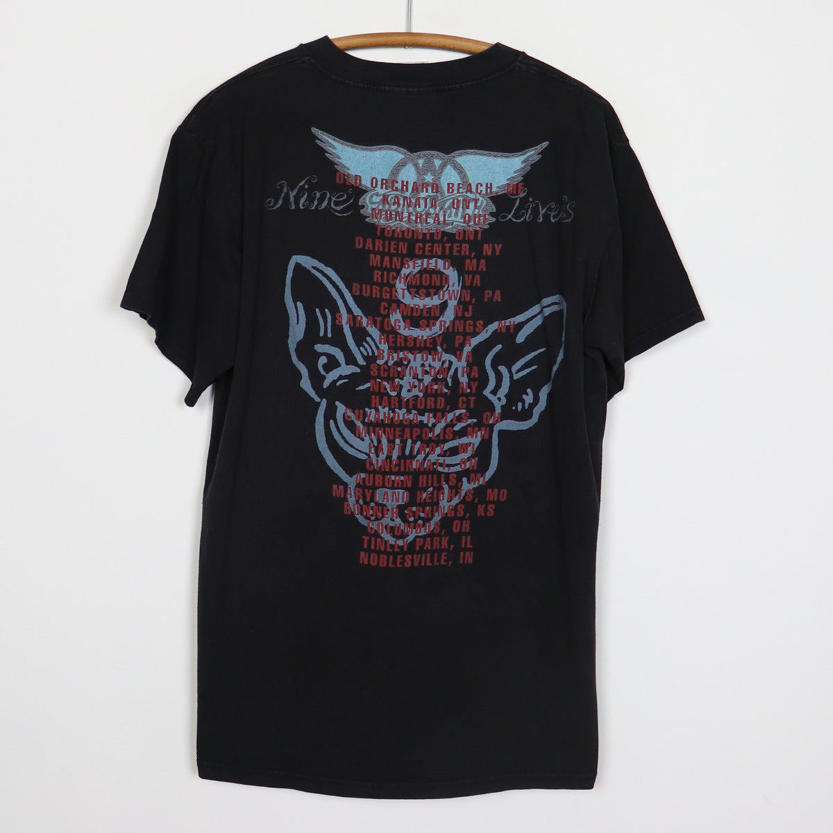 1997 Aerosmith Nine Lives Tour Shirt