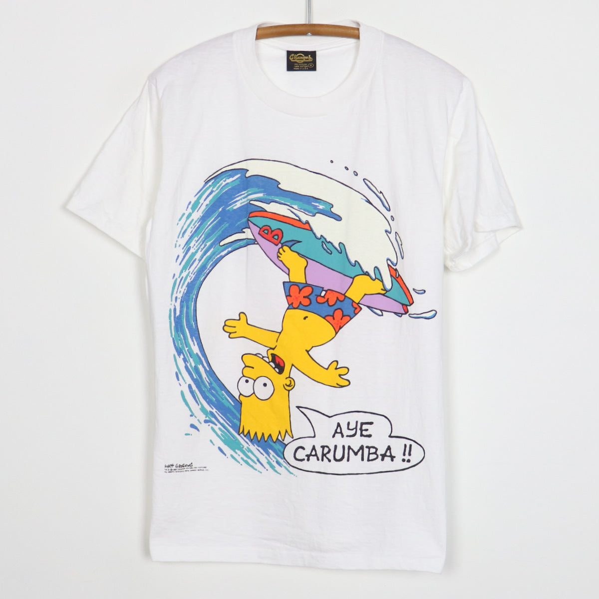 1989 The Simpsons Bart Simpson Aye Carumba Shirt