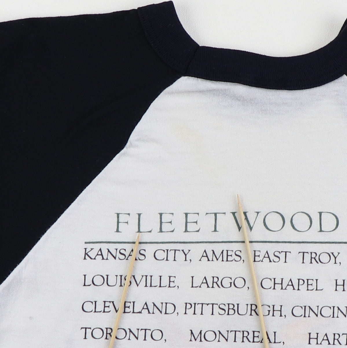 1987 Fleetwood Mac The Mac Is Back Tour Jersey Shirt