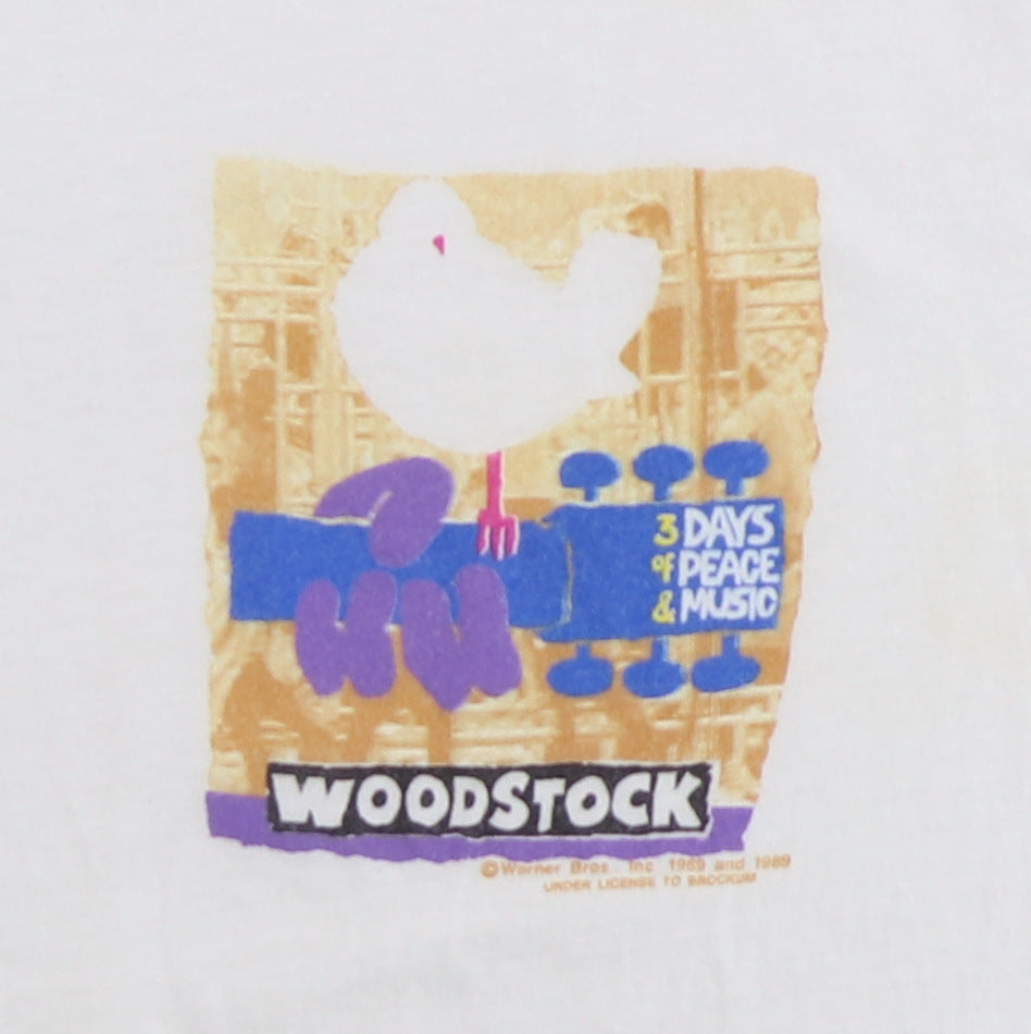 Vintage 1989 Woodstock good 20th Anniversary 3 Days Of Peace And Music T-Shirt