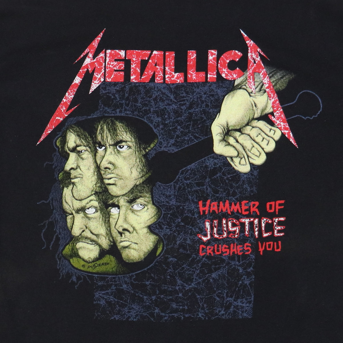 Metallica damaged best sale justice shirt