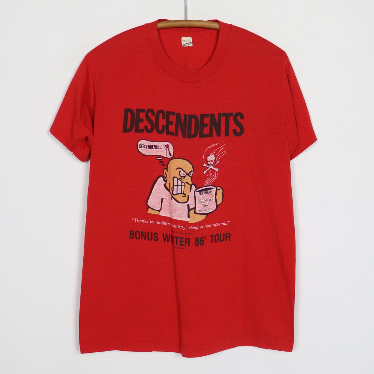 1986 Descendents Bonus Winter Tour Shirt