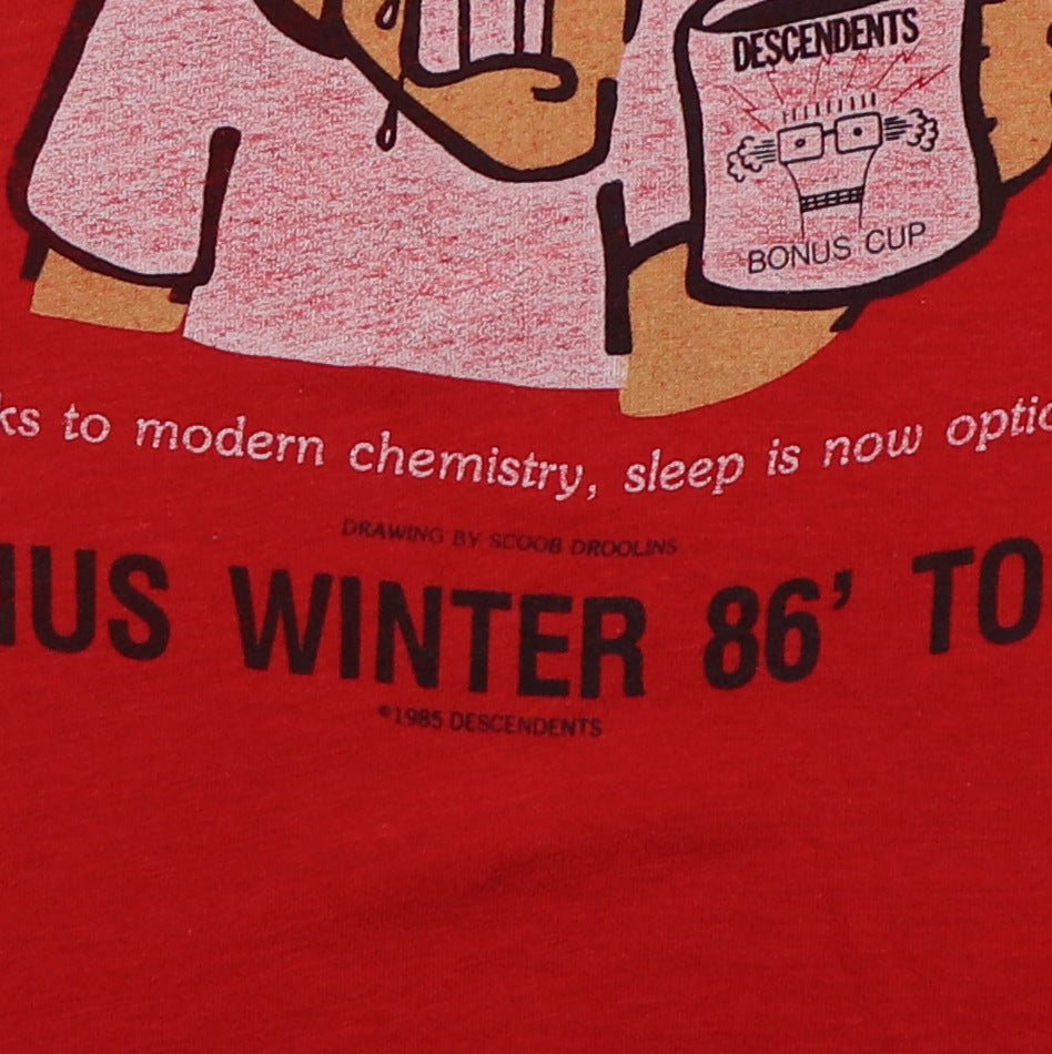 1986 Descendents Bonus Winter Tour Shirt