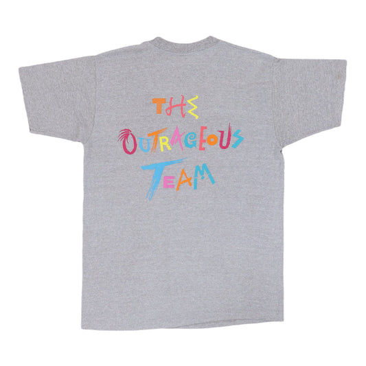 1986 Cyndi Lauper Outrageous Team Crew Tour Shirt