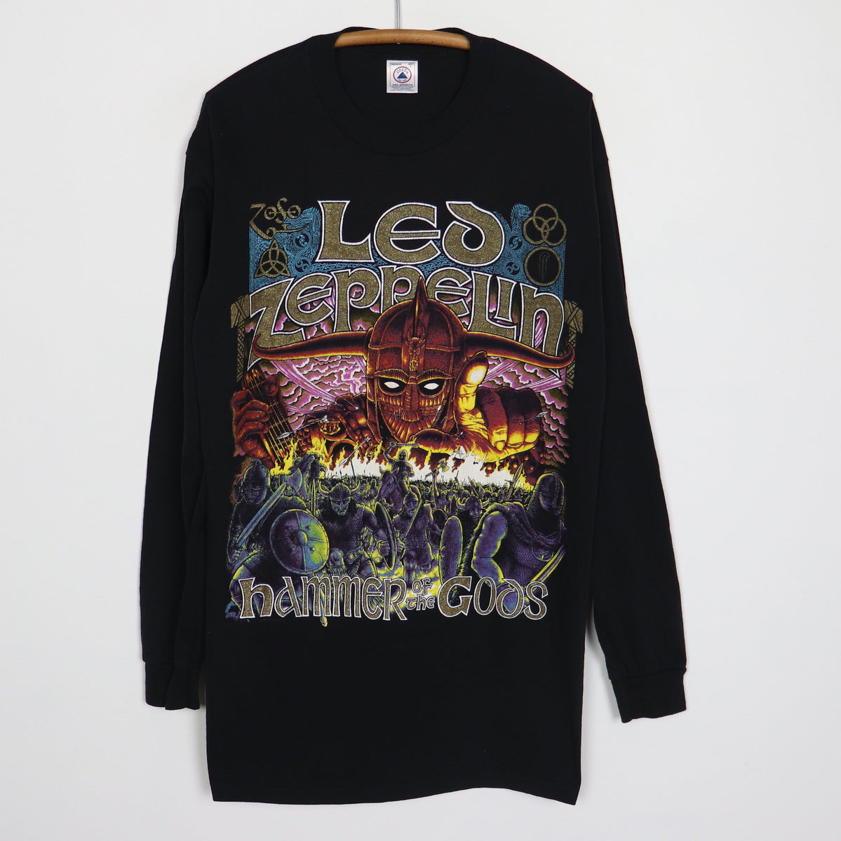 1990s Led Zeppelin Hammer Of The Gods Long Sleeve Shirt – WyCo Vintage