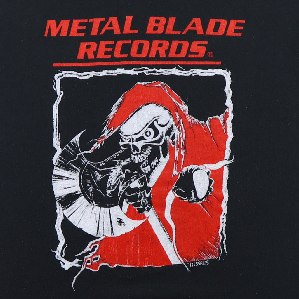 1980s Metal Blade Records The Future Is Now Heavy Metal Shirt