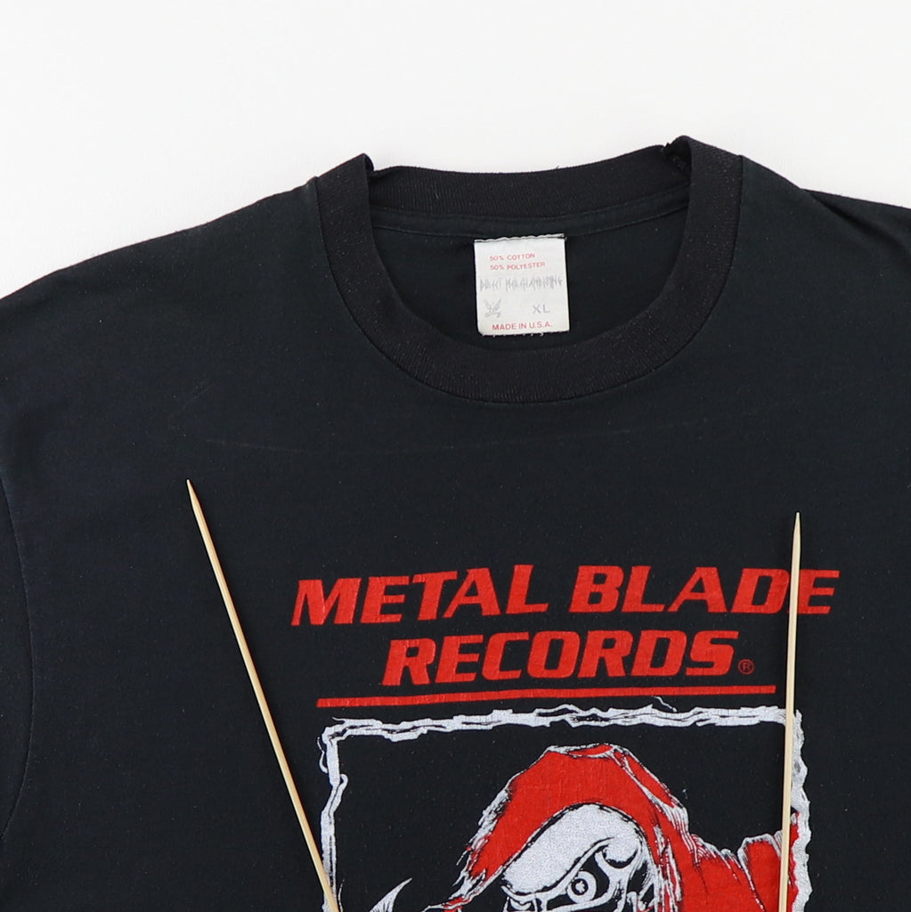 1980s Metal Blade Records The Future Is Now Heavy Metal Shirt