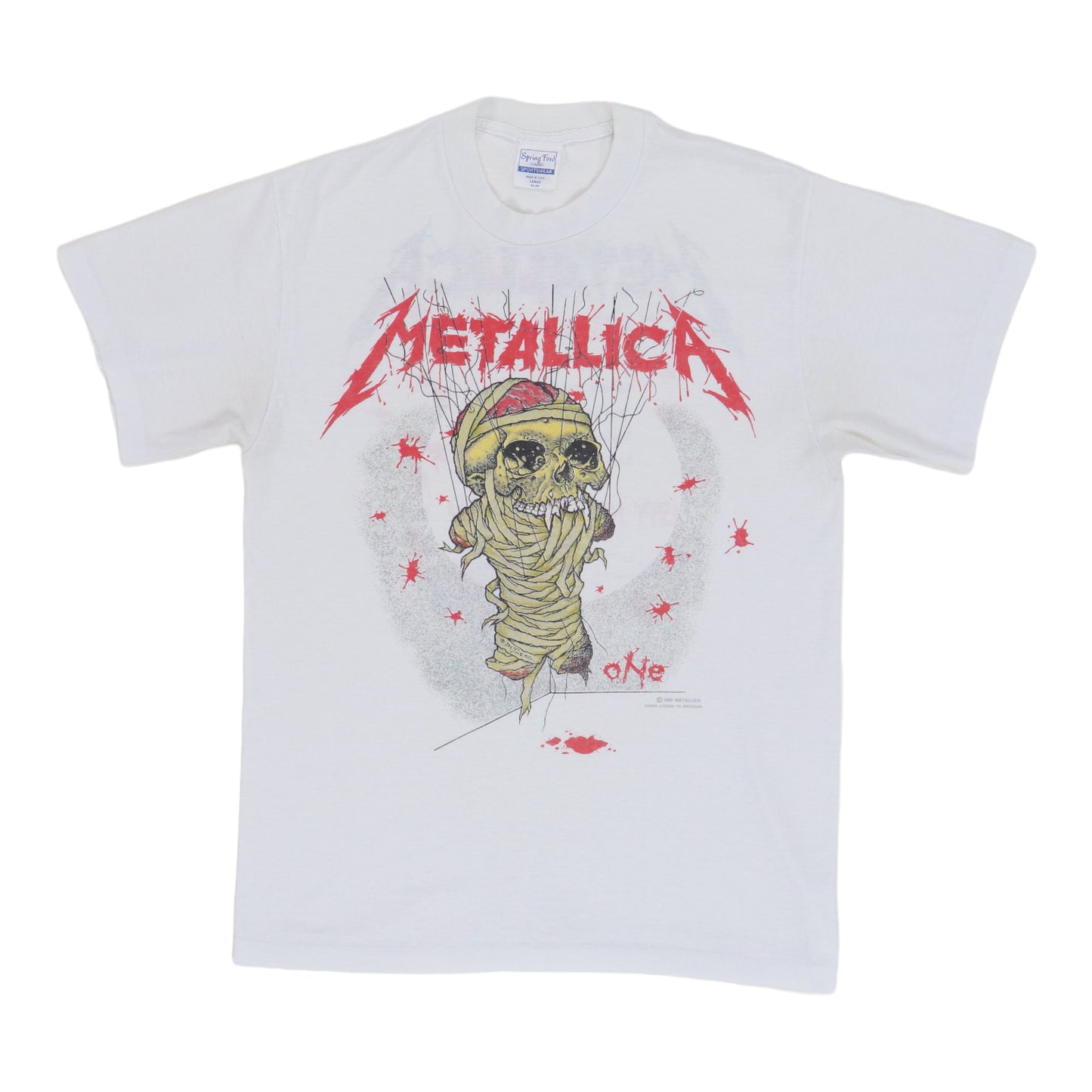 1989 Metallica One Pushead Shirt