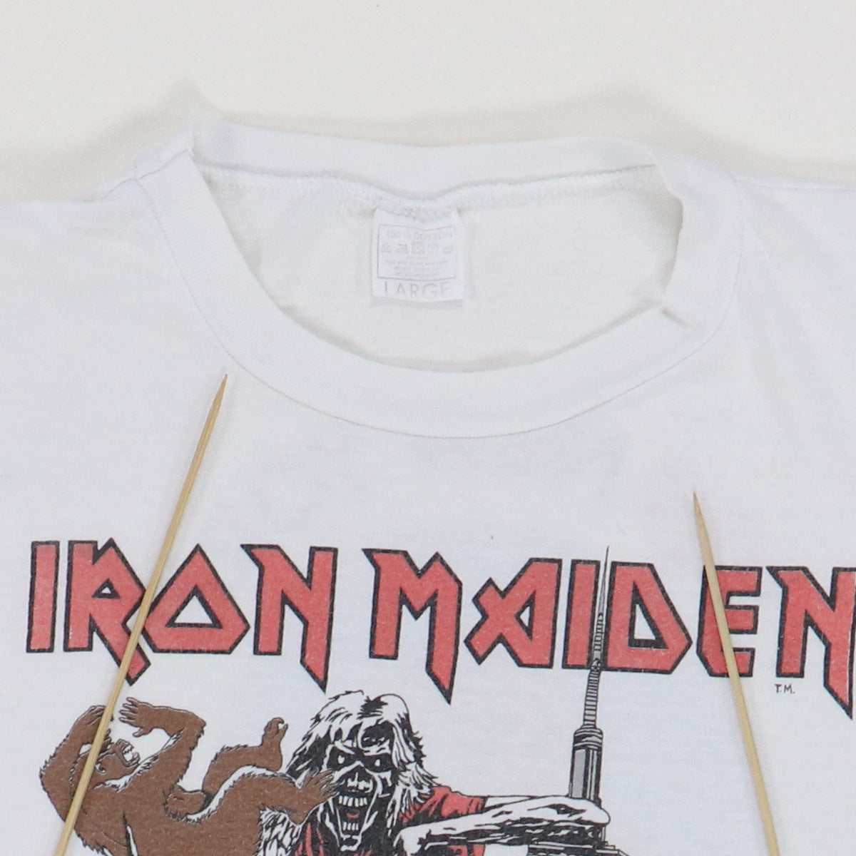 Wyco Vintage 1985 Iron Maiden 4th of July Concert Jersey Shirt