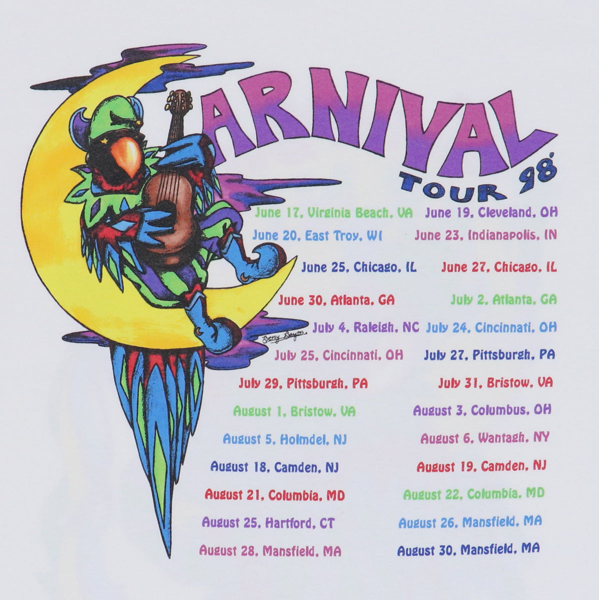 1998 Jimmy Buffett Carnival Tour Shirt