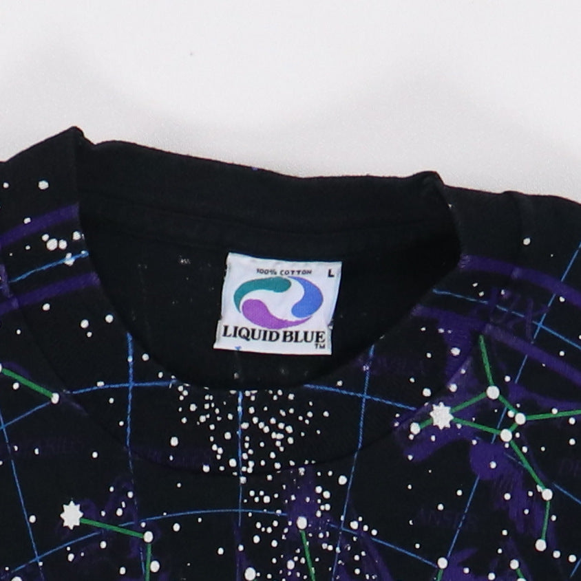 1993 Constellations Liquid Blue All Over Print Shirt