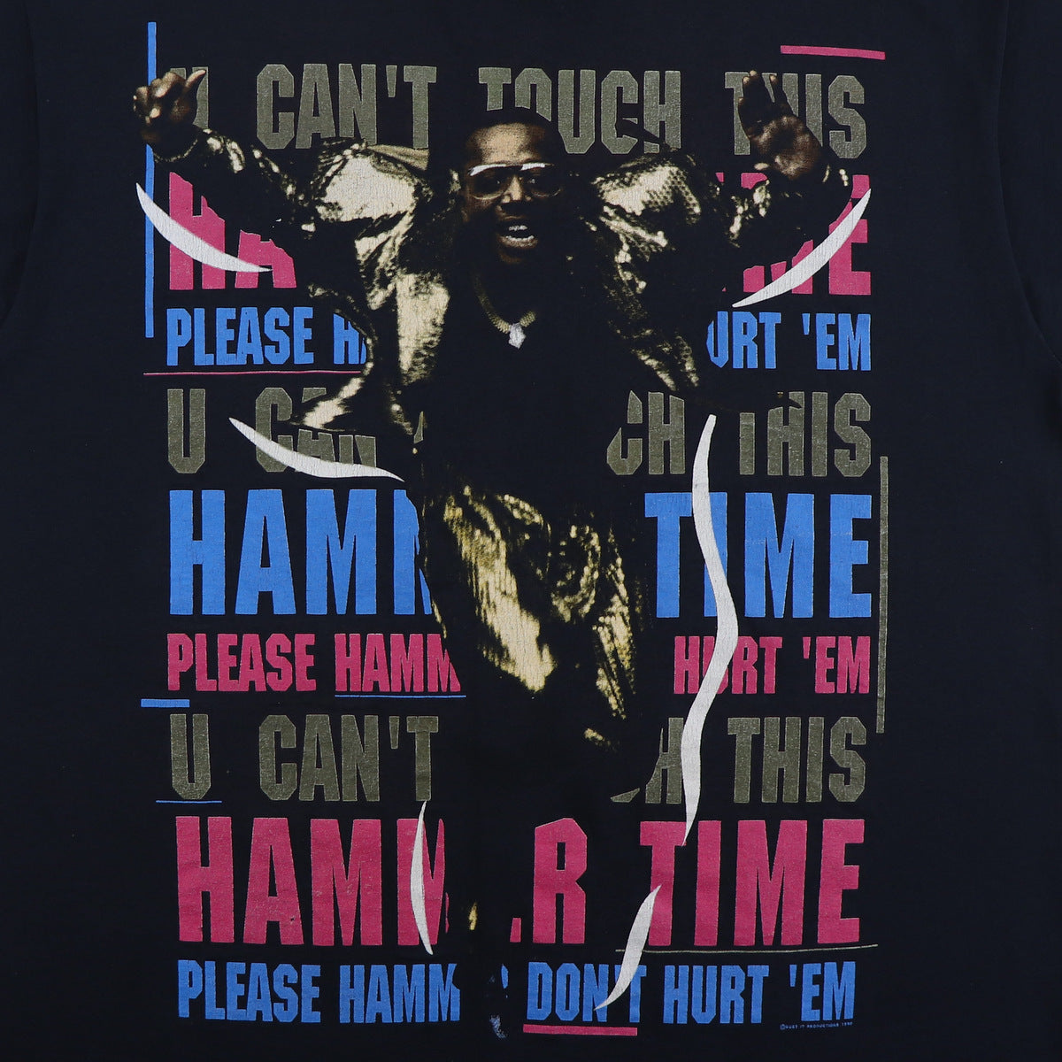 Vintage MC Hammer Can’t Touch This Don’t Hurt Me Shirt 2024 SZ L Hanes Fifty-Fifty