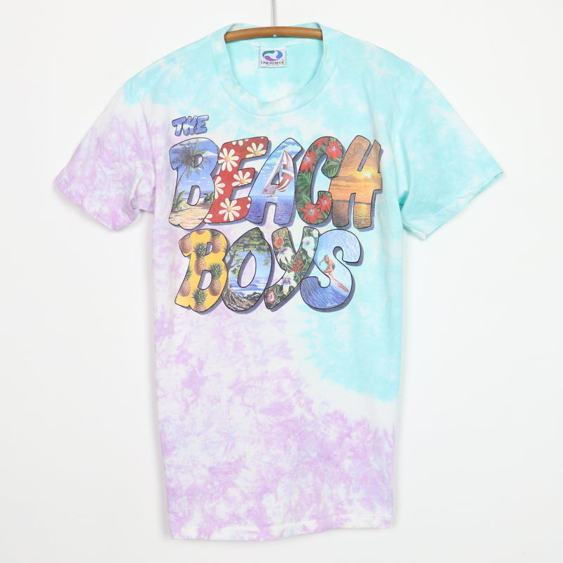 1990s Beach Boys Liquid Blue Tie Dye Shirt