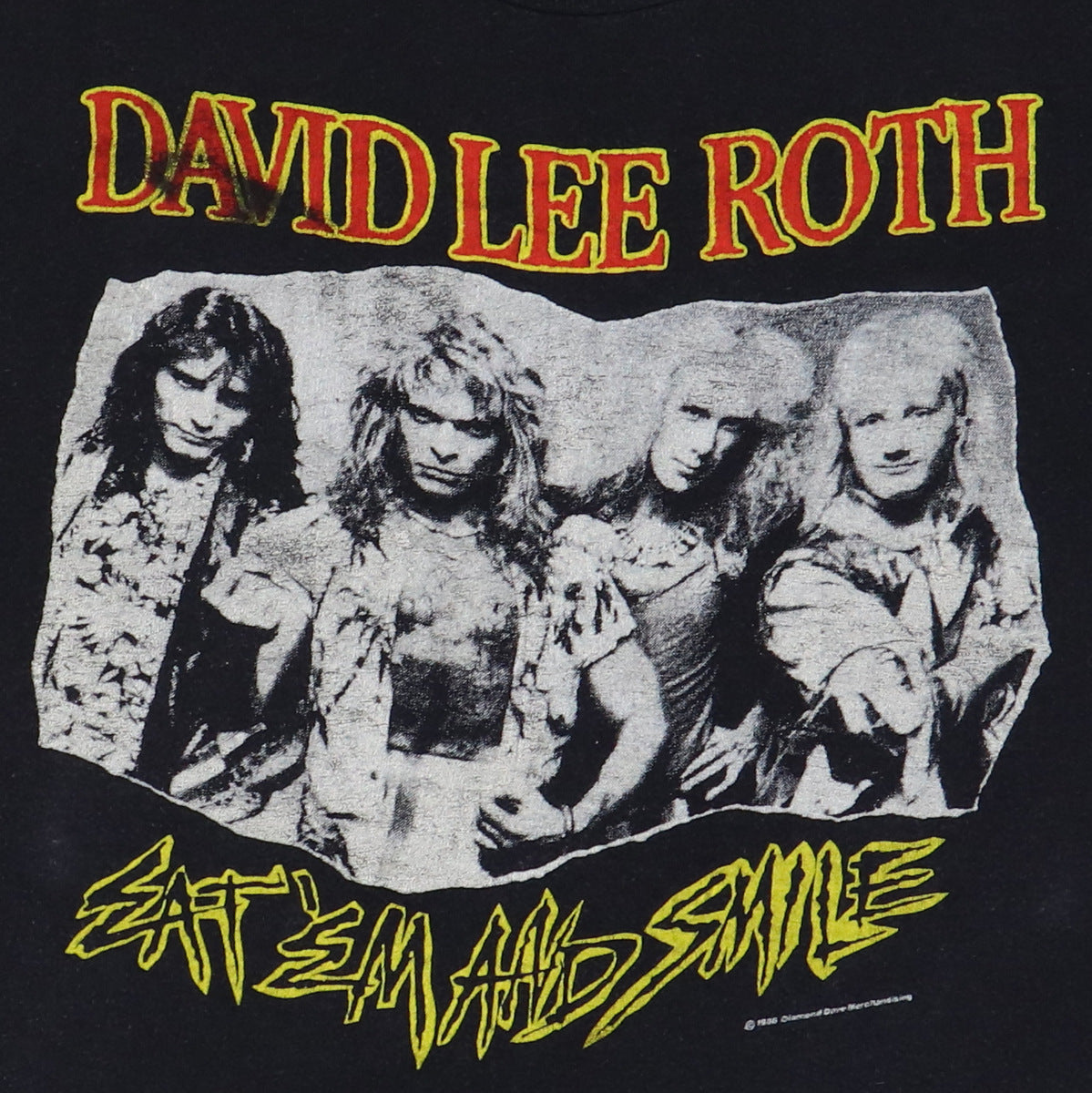 1986 David Lee Roth Eat Em And Smile Roth Rules Shirt