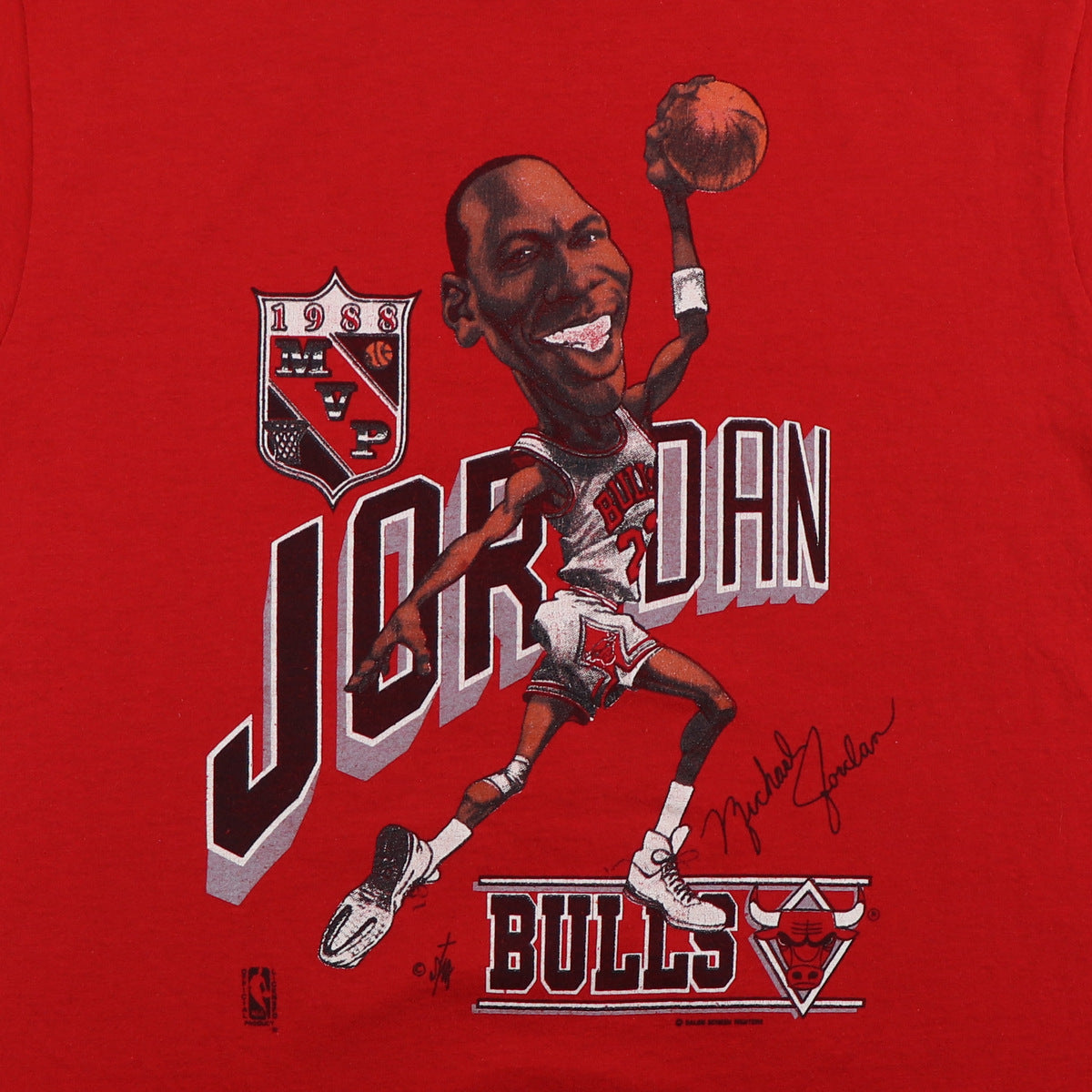 Wyco Vintage 1988 Michael Jordan Chicago Bulls MVP NBA Shirt