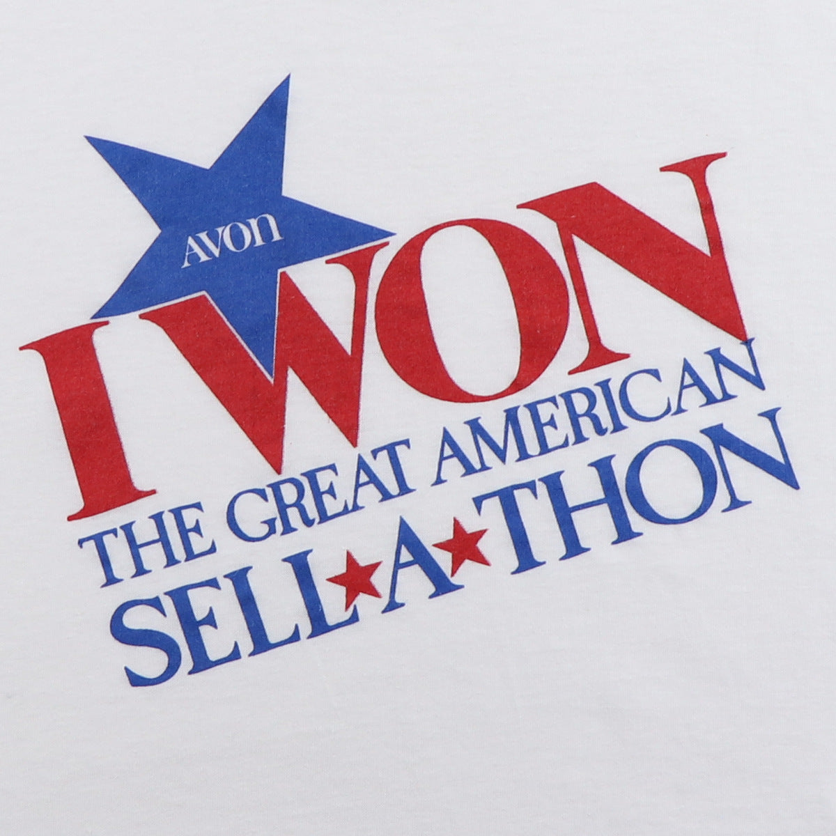 1980s I Won The Great American Avon Sell A Thon Shirt