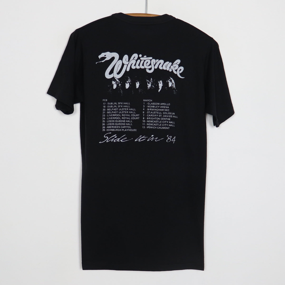 1984 Whitesnake Slide It In Tour Shirt