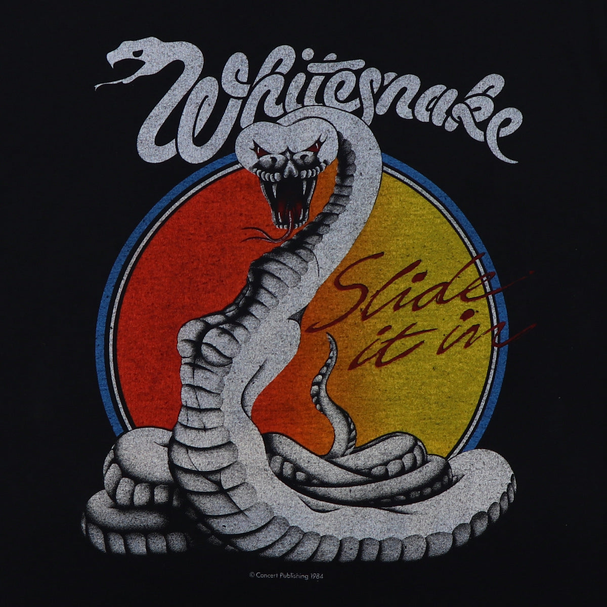 1984 Whitesnake Slide It In Tour Shirt