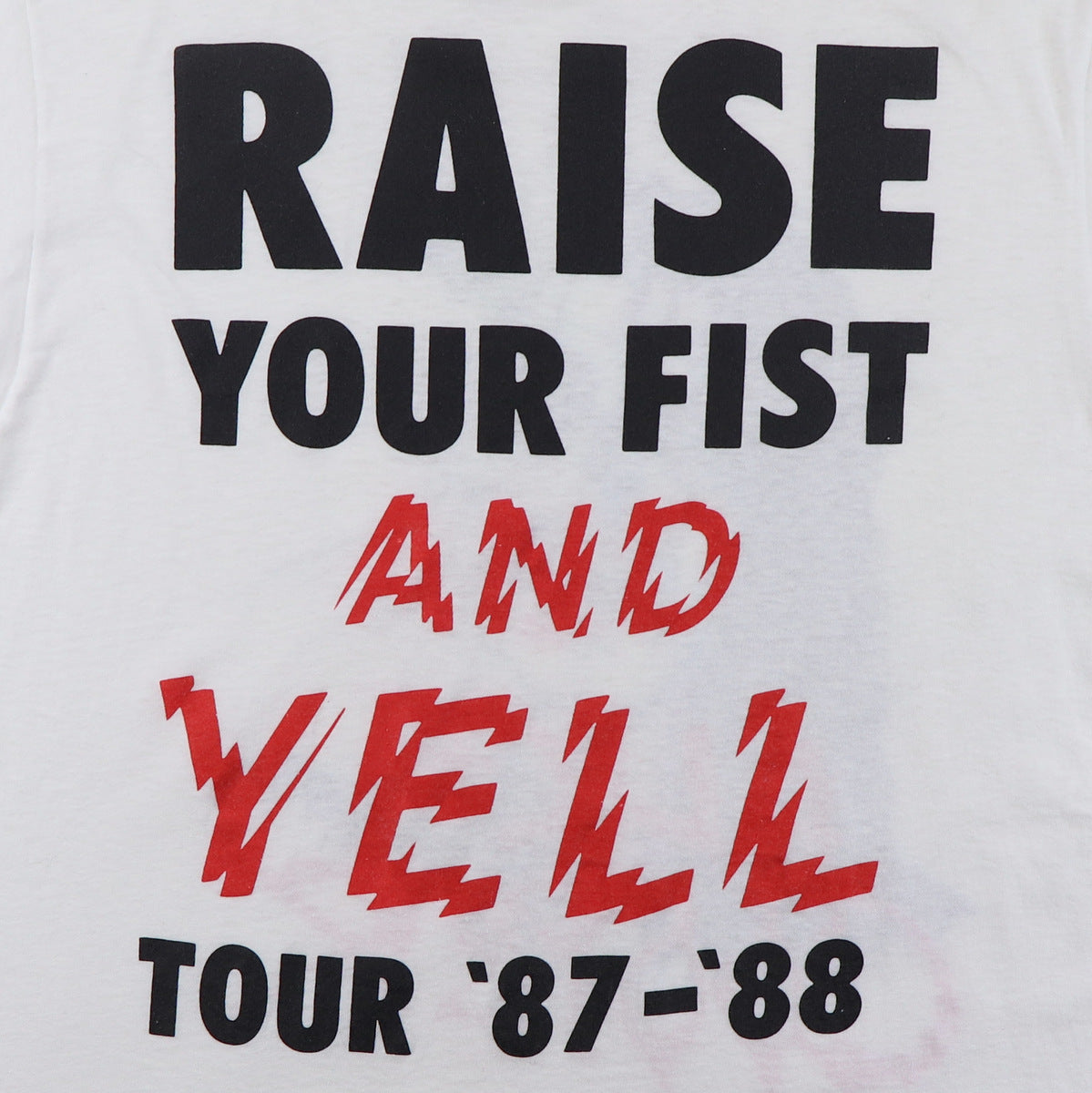 1987 Alice Cooper Raise Your Fist And Yell Tour Shirt