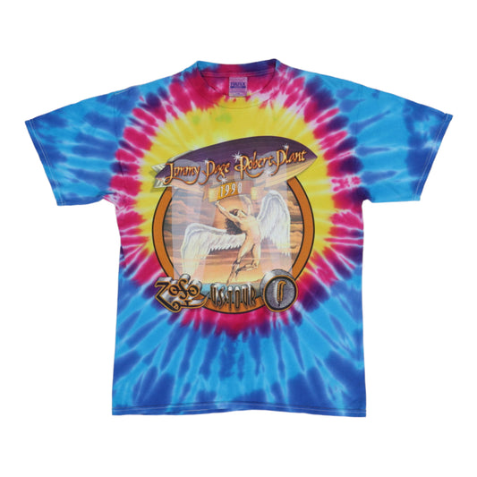 1998 Jimmy Page & Robert Plant Zoso World Tour Tie Dye Shirt