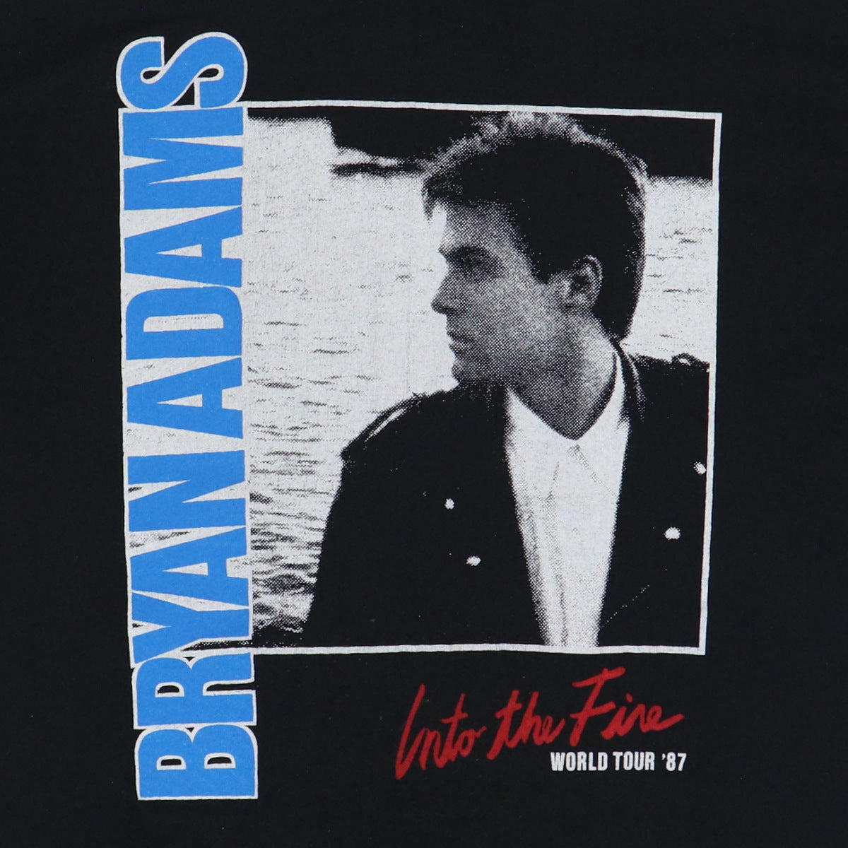 1987 Bryan Adams Into The Fire World Tour Shirt