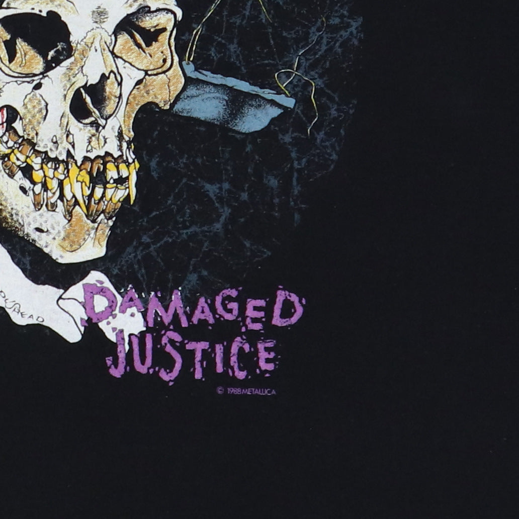 1988 Metallica Damaged Justice Summer Tour Shirt