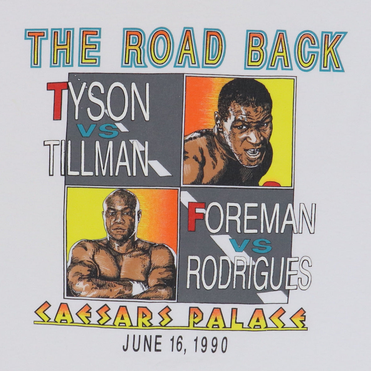 1990 The Road Back Mike Tyson Caesars Palace Shirt