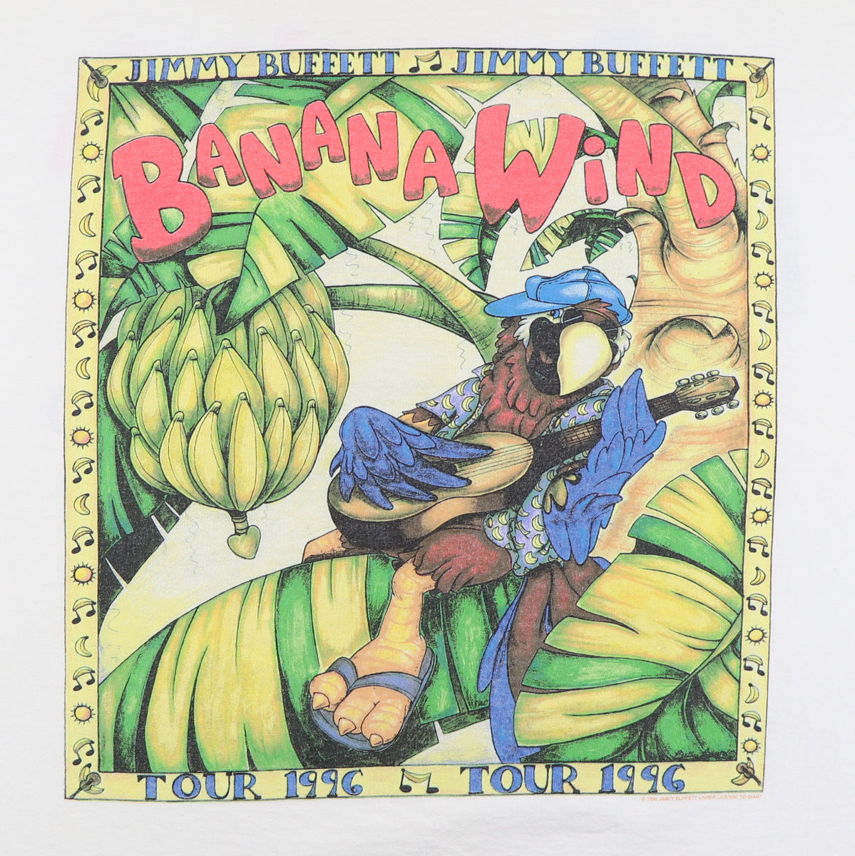 1996 Jimmy Buffett Banana Wind Tour Shirt