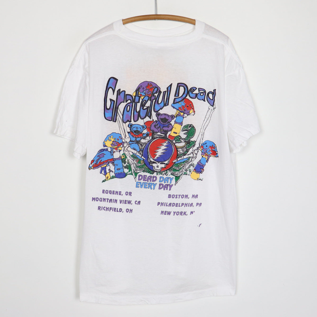 Grateful Dead - M.DuBois “ Summer Tour 1993 “ Original Vintage Rock Ti –  American Vintage Clothing Co.