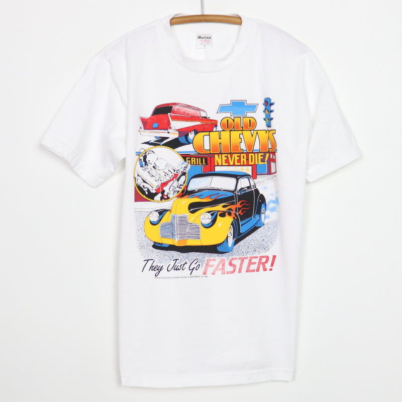 1987 Old Chevys Never Die They Just Go Faster Hot Rod Shirt