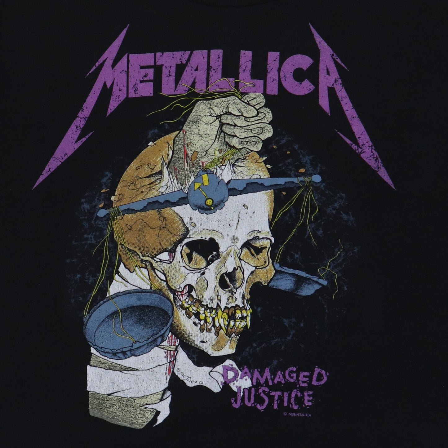 1988 Metallica Damaged Justice Summer Tour Shirt