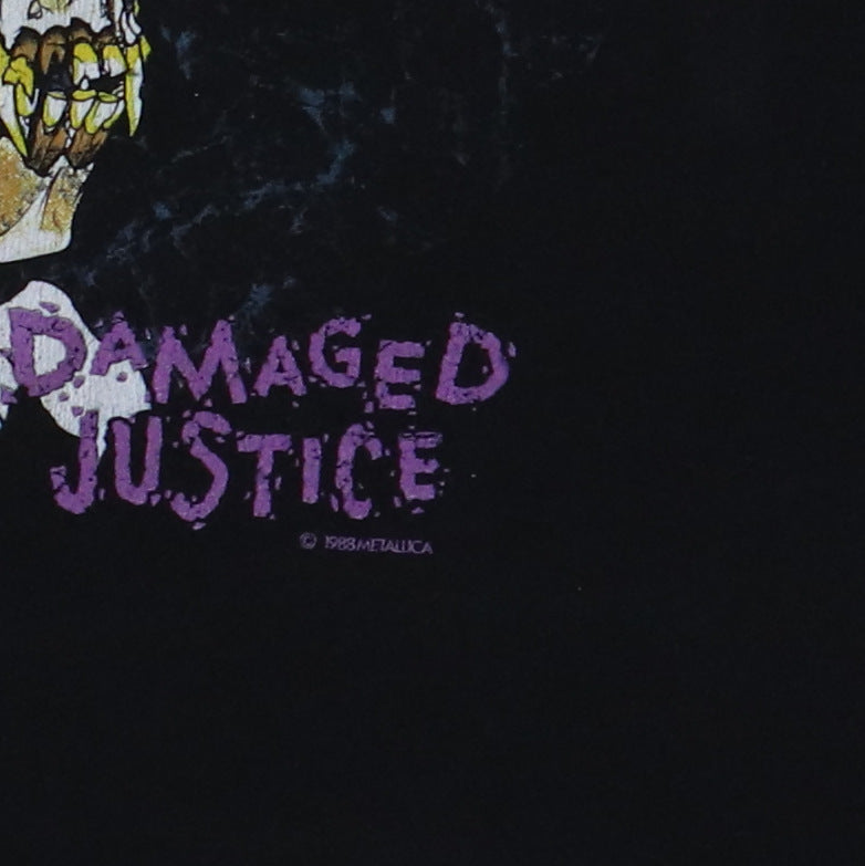 1988 Metallica Damaged Justice Summer Tour Shirt