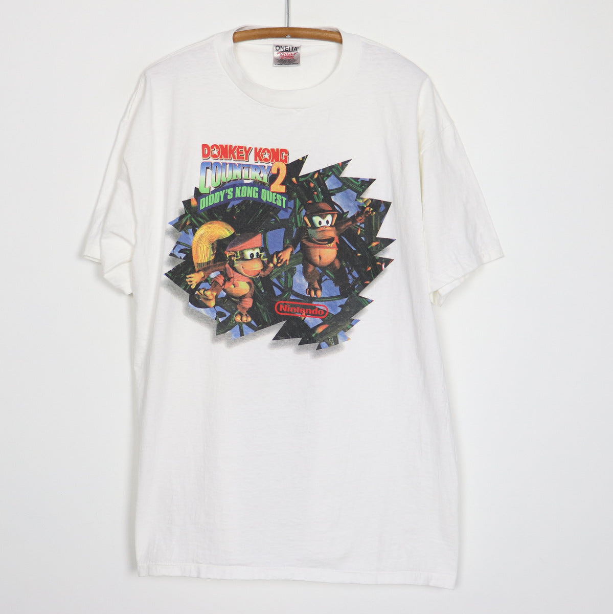 1995 Donkey Kong Country 2 Diddy's Kong Quest Nintendo Shirt