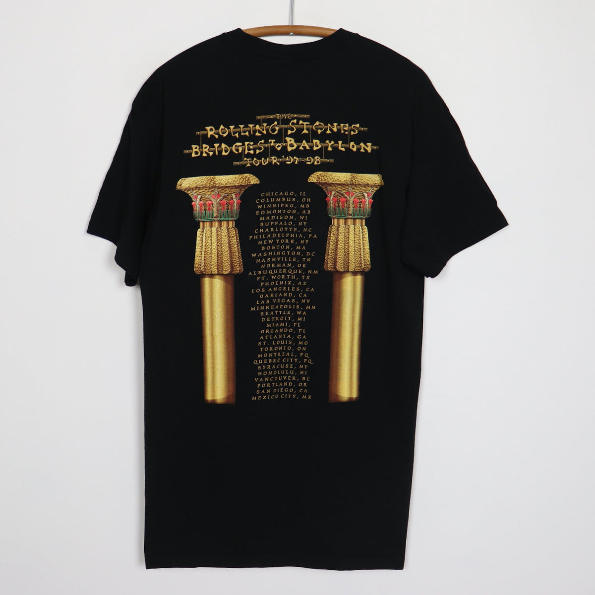 1997 Rolling Stones Bridges To Babylon Tour Shirt