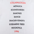 1996 Lollapalooza Concert Shirt