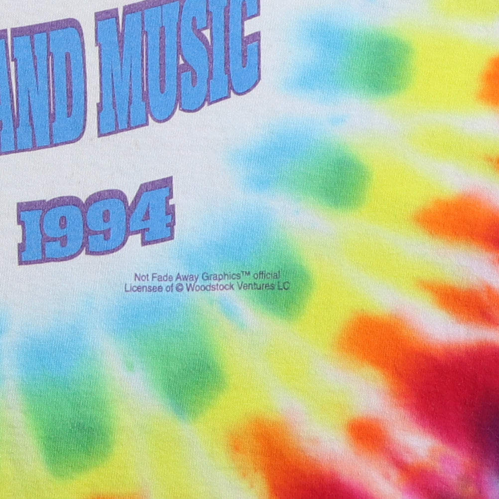 1994 Woodstock Concert Tie Dye Shirt