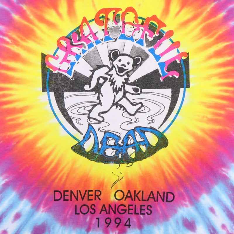 1994 Grateful Dead Denver Los Angeles Tour Tie Dye Shirt